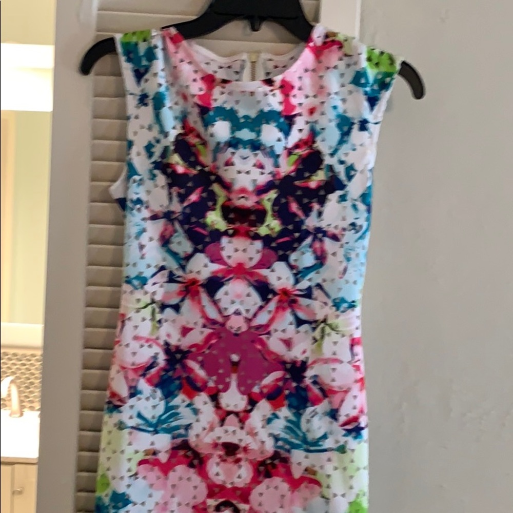 White patterned dress